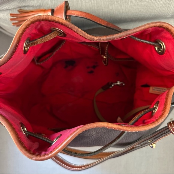 Dooney & Bourke Pebble Grain Aimee Drawstring Bucket Shoulder Bag (Retail $398) - Picture 10 of 15